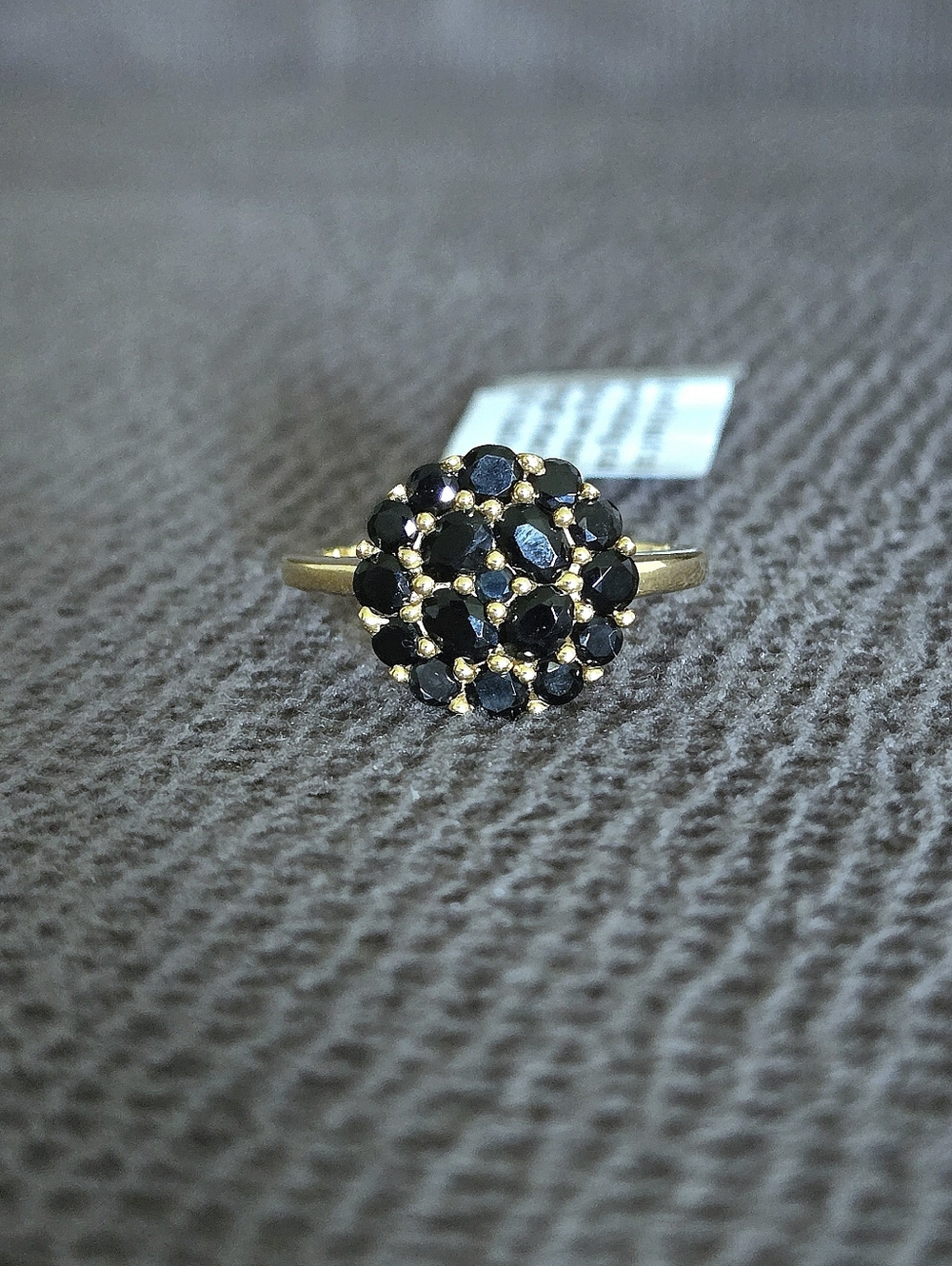 Shivam Black🖤 Spinel Floral🌸 Cluster Ring💍 - NWT - Picture 14 of 16